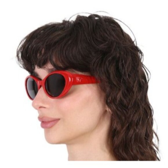NEW VERSACE VE4455U 5344/87 SUNGLASSES RED GREY WOMEN EYEWEAR VERSACE VE4455U 53 - Picture 3 of 4